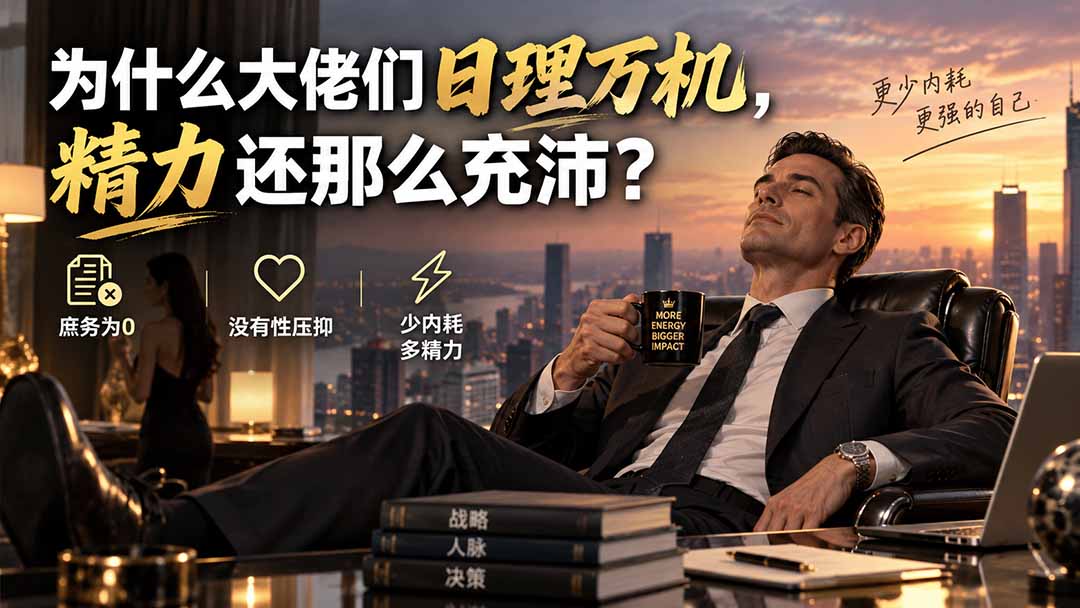 （20244期）付费文章：为什么大佬们日理万机，精力还那么充沛？-小二项目网