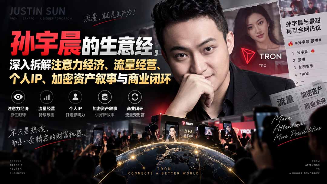 （20290期）某星球精华文章——孙宇晨的生意经，深入拆解注意力经济、流量经营、个人IP、加密资产叙事与商业闭环-小二项目网