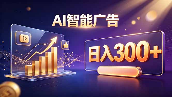 （20233期）不露脸、不直播，AI 智能广告日入 300 + 是怎么做到的？-小二项目网