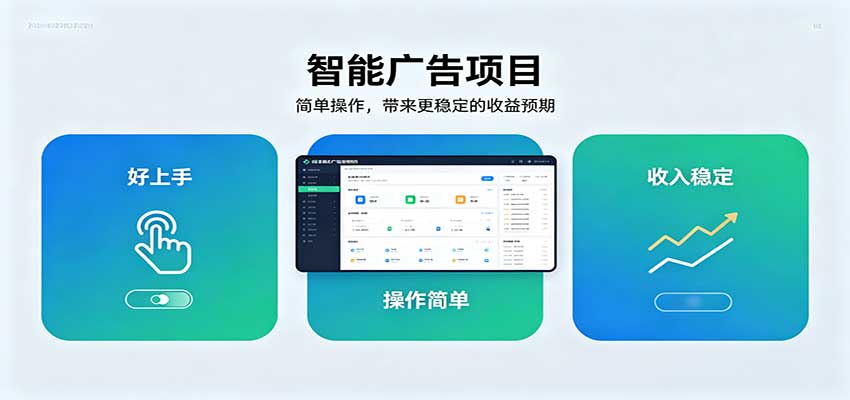 智能广告挂机项目，操作简单上手快，收益稳定可持续。稳定日入300+-小二项目网