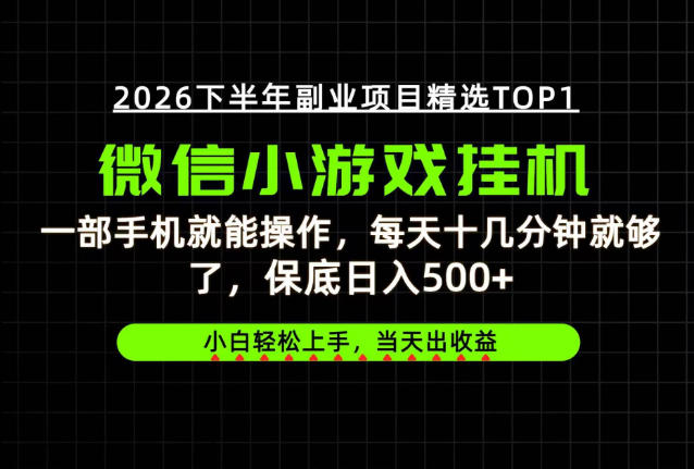 快速变现，长期稳定！一部手机就能操作，轻松日入500+，无操作门槛！【揭秘】-小二项目网