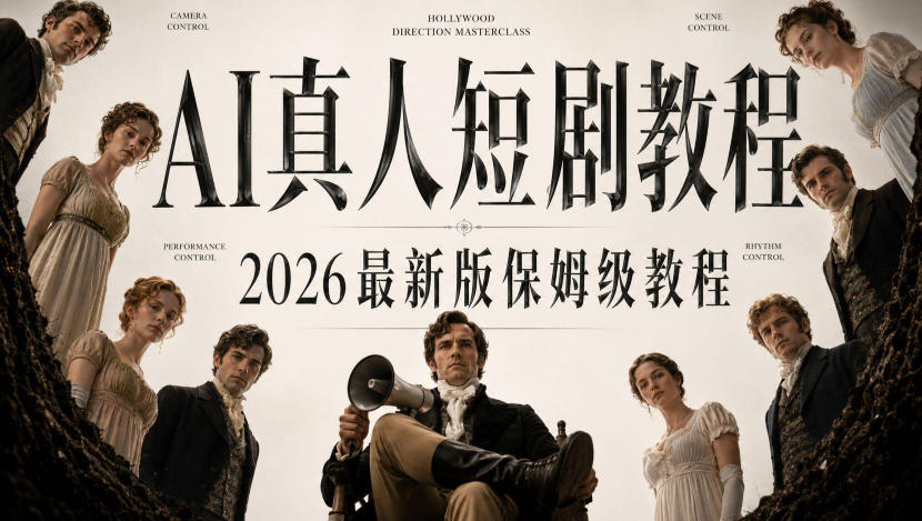 AI真人短剧制作全流程，AI视频大佬专为零基础研制的AI短剧教程，保姆级教程，新手一学就会！-小二项目网