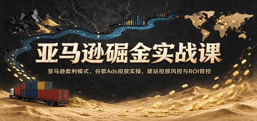 亚马逊掘金实战课：亚马逊套利模式，谷歌Ads投放实操，建站投放风控与ROI管控-小二项目网