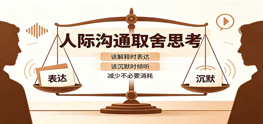人际沟通取舍思考：分清解释与沉默边界，拿捏职场生活沟通分寸减少情绪内耗-小二项目网