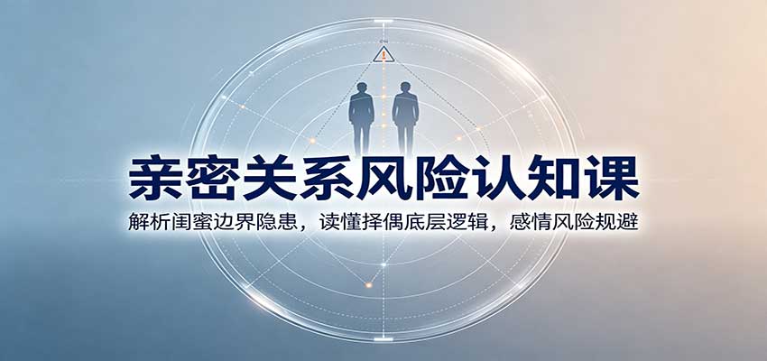 亲密关系风险认知课：解析闺蜜边界隐患，读懂择偶底层逻辑，感情风险规避-小二项目网