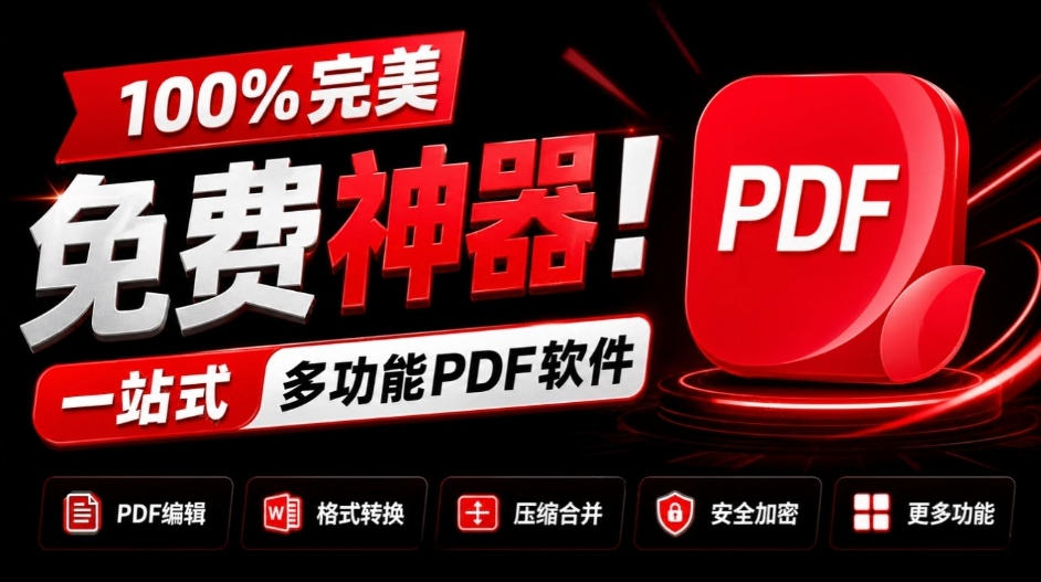 100%完美免费神器！一站式多功能PDF软件，支持PDF格式转换压缩编辑等，简约无广告，太Nice了JOPDF-小二项目网
