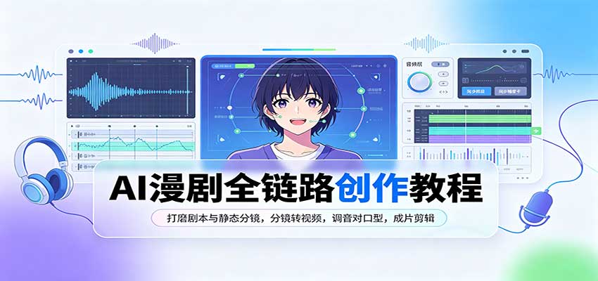 AI漫剧全链路创作教程：打磨剧本与静态分镜，分镜转视频，调音对口型，成片剪辑-小二项目网