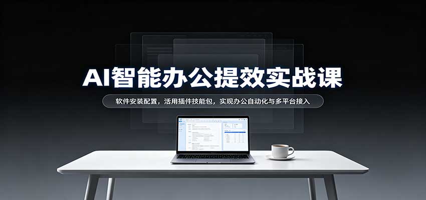 AI智能办公提效实战课：软件安装配置，活用插件技能包，实现办公自动化与多平台接入-小二项目网