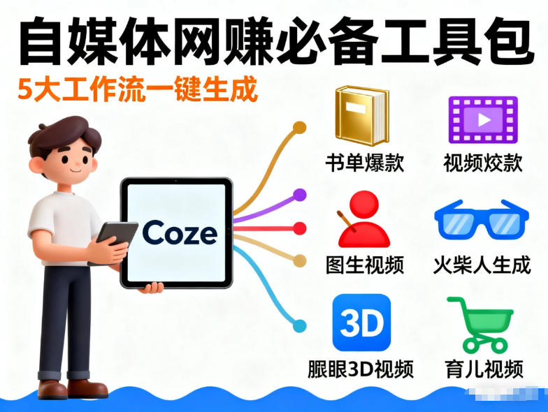Coze工作流合集，内容一共100份左右，内容丰富，可以提供工作效率-小二项目网