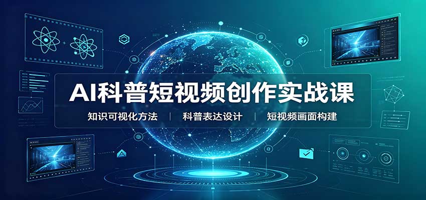 AI科普短视频创作实战课：配套要点文档，文案与视频提示词模板教学-小二项目网