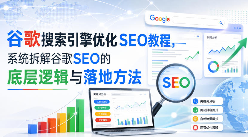 小白新君SEO·谷歌搜索引擎优化SEO教程，系统拆解谷歌SEO的底层逻辑与落地方法（部分更新2026）-小二项目网