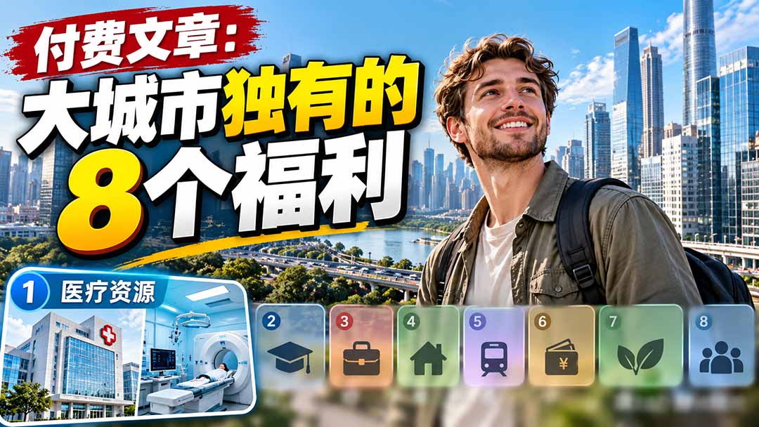 （20848期）付费文章：大城市独有的8个福利-小二项目网