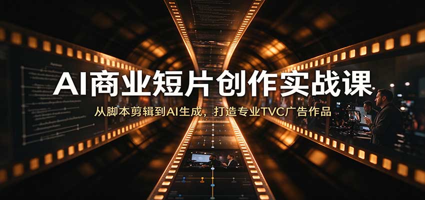 AI商业短片创作实战课：从脚本剪辑到AI生成，打造专业TVC广告作品-小二项目网