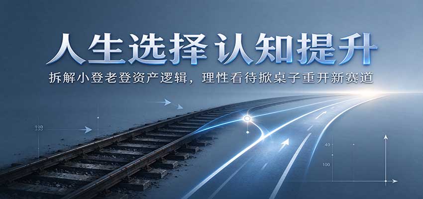 人生选择认知提升：拆解小登老登资产逻辑，理性看待掀桌子重开新赛道-小二项目网