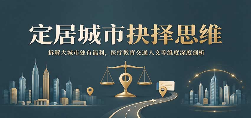 定居城市抉择思维：拆解大城市独有福利，医疗教育交通人文等维度深度剖析-小二项目网