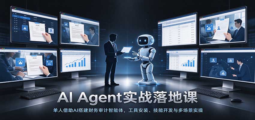 AI Agent实战落地课：单人借助AI搭建财务审计智能体，工具安装、技能开发与多场景实操-小二项目网