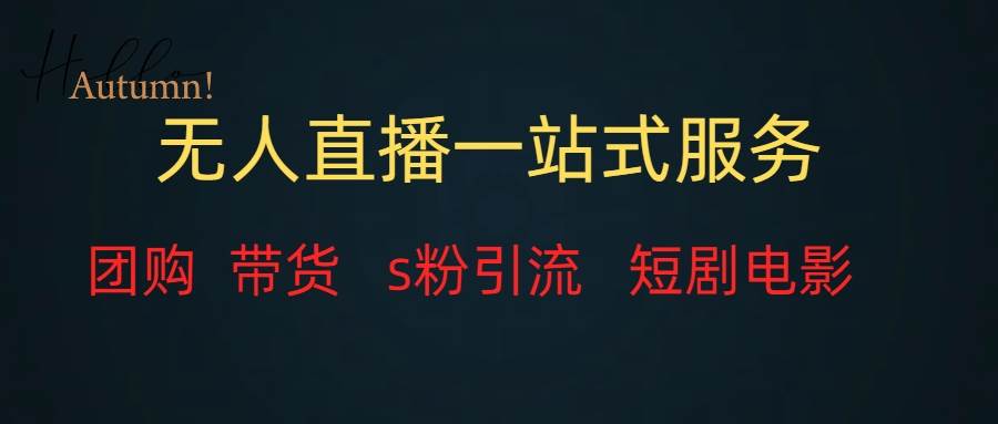 无人直播全套服务，变现稳定-小二项目网