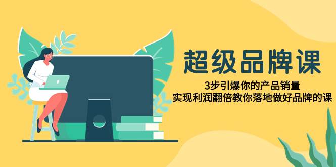 超级/品牌课，3步引爆你的产品销量，实现利润翻倍教你落地做好品牌的课-小二项目网